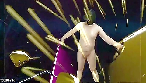 Teenage with small cock in striptease and bare back