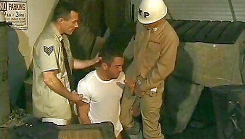 military troopers are getting fucked in a vintage one