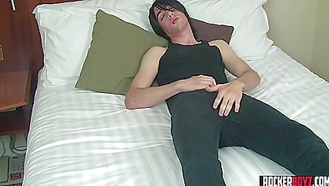 Brunette metal head twinks and cumming in various positions