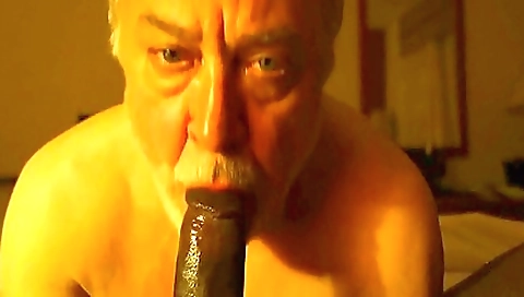 Old man with a big cock fucks a hairy girl with deep throat