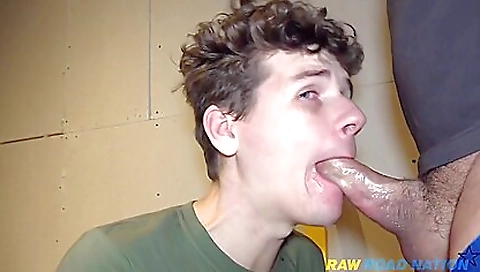 Horny slutty babe gets her mouth and cunt filled with the cum