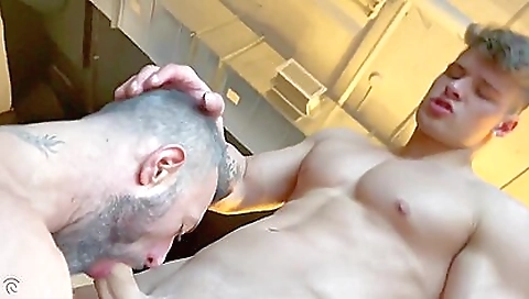 Blonde beauty with a nice natural tits and face fucked