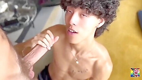 This hot guy is on top of all of us and gives us his cumshot