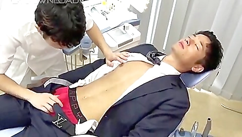 Deepthroat and facial with a sexy blonde and a medical vet
