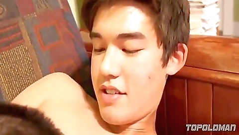Mature teen with a big cock sucks and fucks a friend