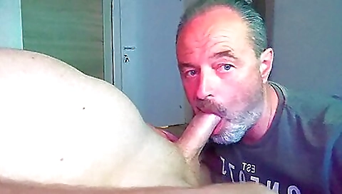 Mature milf with a deepthroat gets facial and ass covered